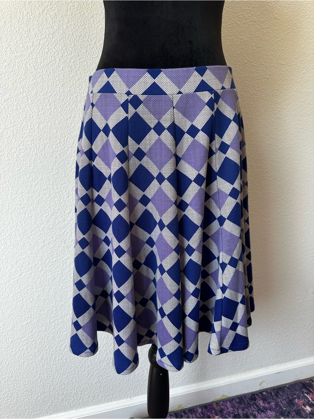 Context Exclusively at Lord & Taylor Plaid Fit & Flare Skater Skirt Medium